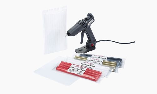 12mm LOW MELT craft glue gun kit (10 x clear craft glue sticks + release mat)