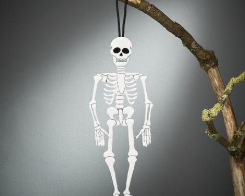 Hanging hot melt skeleton